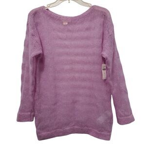 Anthropologie Maeve Wool Blend Sheer Lightweight Pullover Oversized Sweater XS